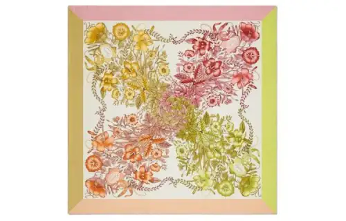 GUCCI Silk Scarves Women's Yellow