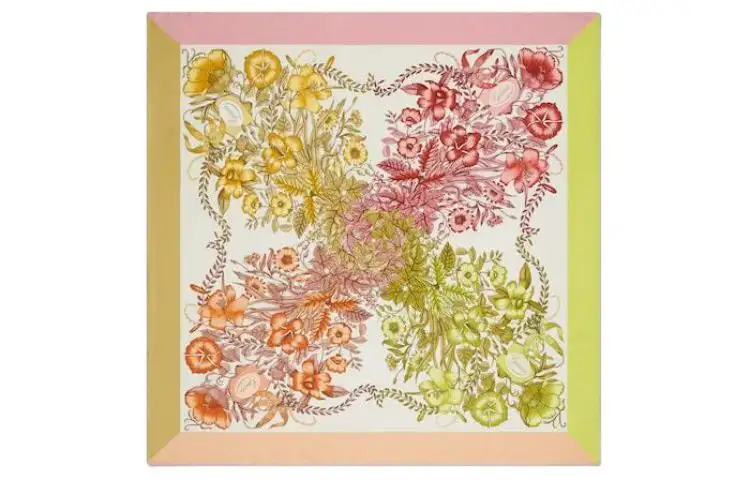 GUCCI Silk Scarves Women's Yellow