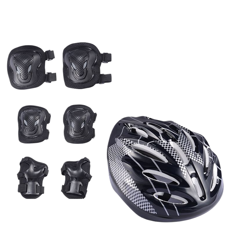 Skateboard, protective gear, equipment, skates, shoe covers, set, helmet, sports balance bike, knee pads