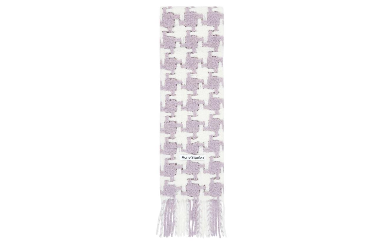 Мужской шарф Acne Studios CA0153AFF (нежно-фиолетовый/белый)