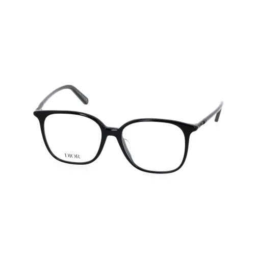 DIOR Irregular Shape Eyeglass Frames Unisex Black