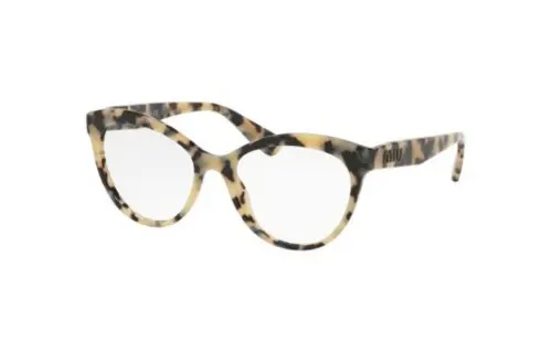 MIU MIU Plastic Irregular Shape Eyeglass Frames Women's Tortoiseshell