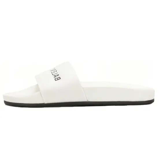 Balenciaga Women's Pool Slides 'White Black'