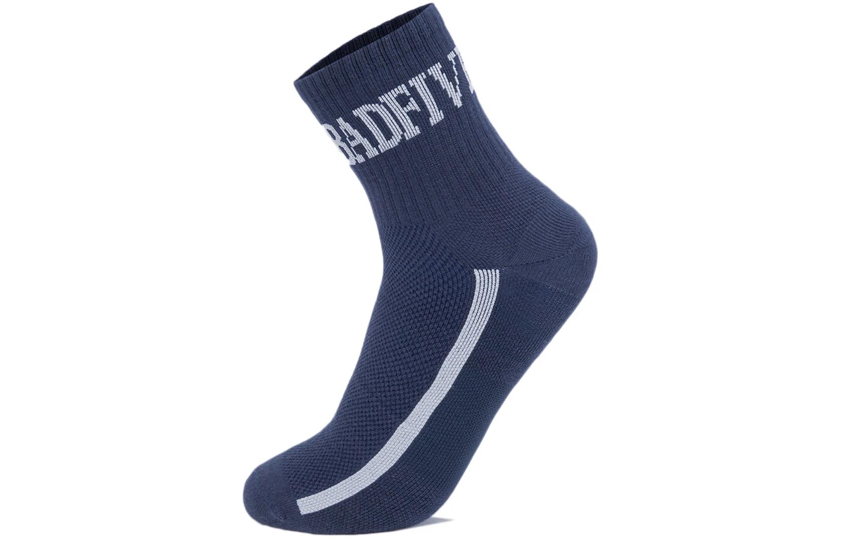 Li Ning Badfive Crew Socks Unisex 1 Pack Dark Ship Bright Blue