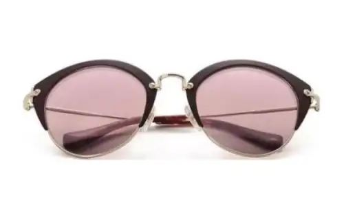 MIU MIU Oval Sunglasses Women's Black