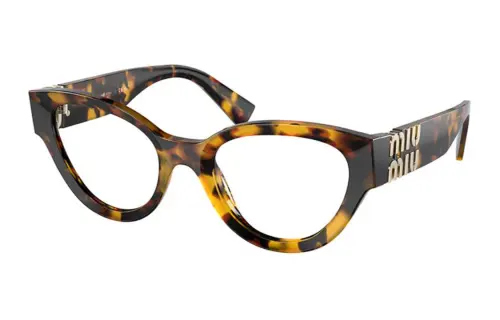 Miu Miu logo-plaque cat-eye frame glasses