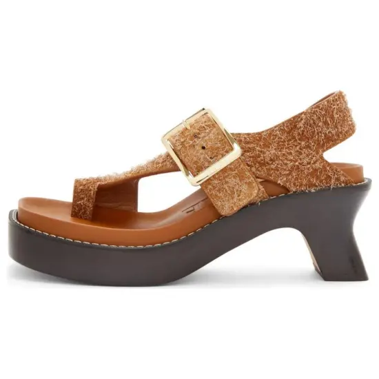 LOEWE 70mm Ease Brushed-suede Sandals