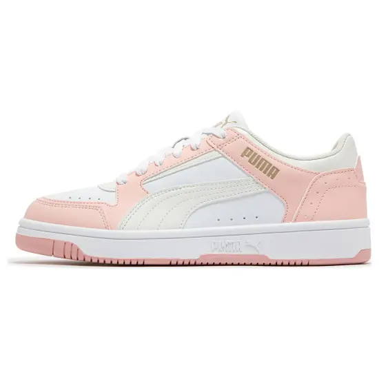 Puma Rebound Layup Skateboarding Shoes Unisex Low-top Chalk White