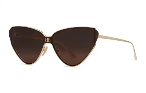 Balenciaga Cat Eye Sunglasses Men's Gold