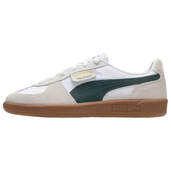 PUMA Palermo Low Top Casual Shoes Unisex Gray Green