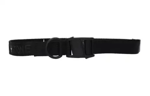 STONE ISLAND Logo Identification Belts Men's Black Width 2.5CM
