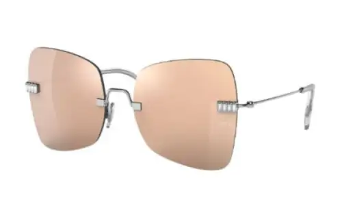 MIU MIU Metal Butterfly Sunglasses Unisex Silver