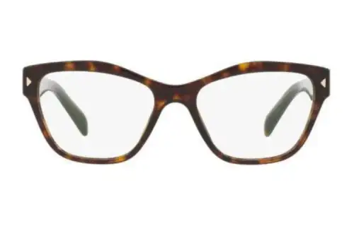 PRADA Plastic Square Eyeglass Frames Women's Tortoiseshell