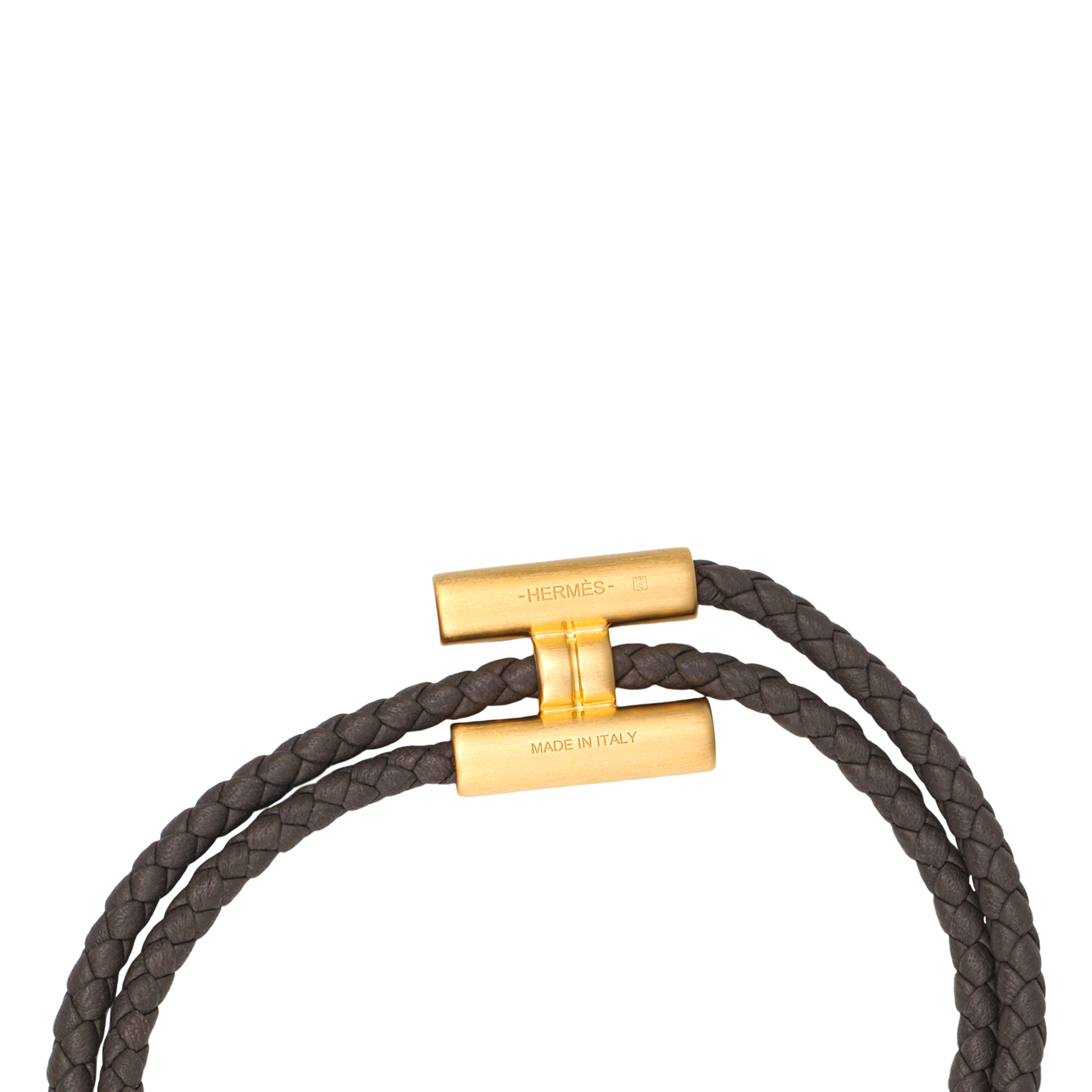 Браслет Hermes Tournis Tresse (серый) — фото 3