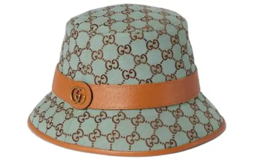 GUCCI Canvas Bucket Hats Women's Blue