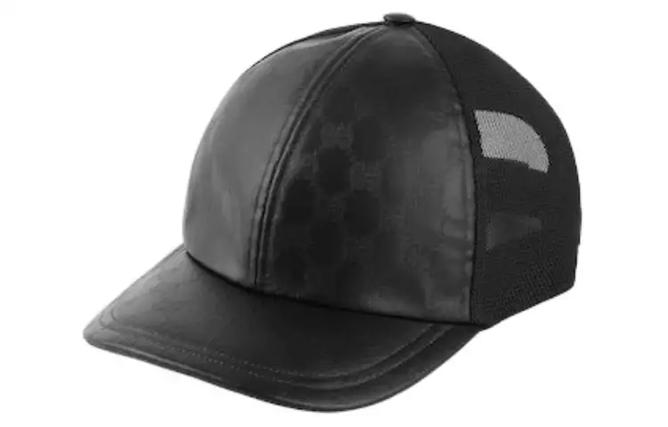 GUCCI Polyester Baseball Caps Men's Black