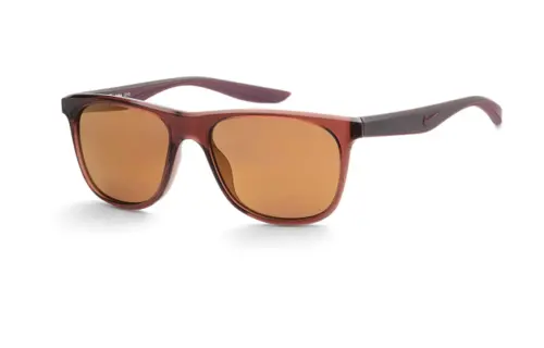 Nike Plastic Rectangular Sunglasses Men's Brown