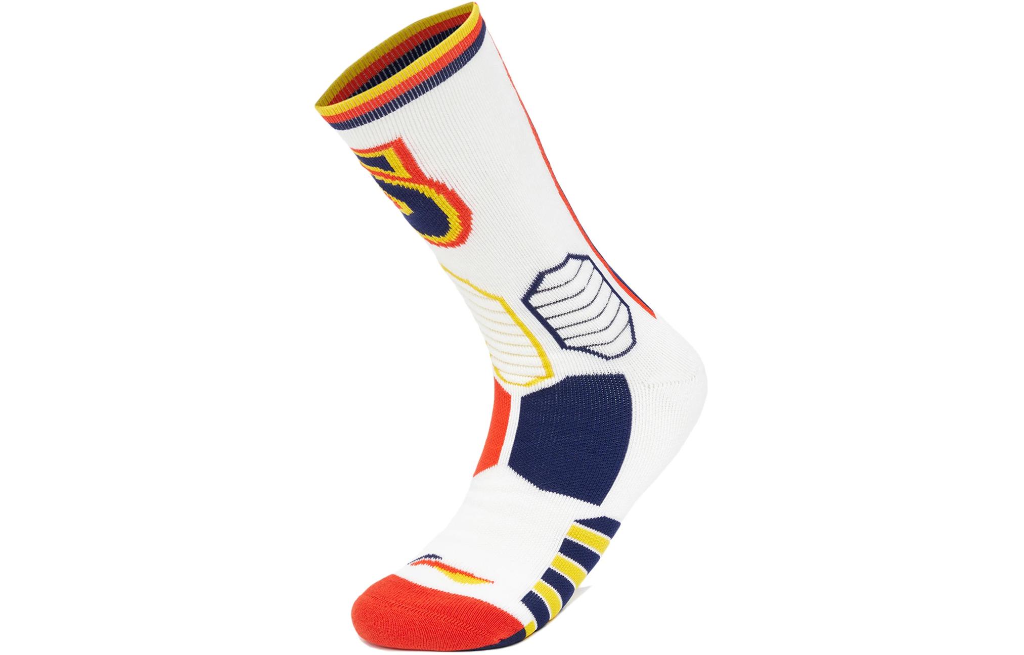Li Ning BADFIVE Crew Socks Unisex 1 Pack White