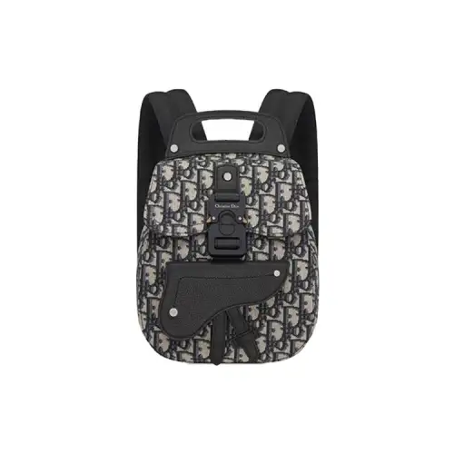 DIOR Canvas Backpack Mini Men's Blue