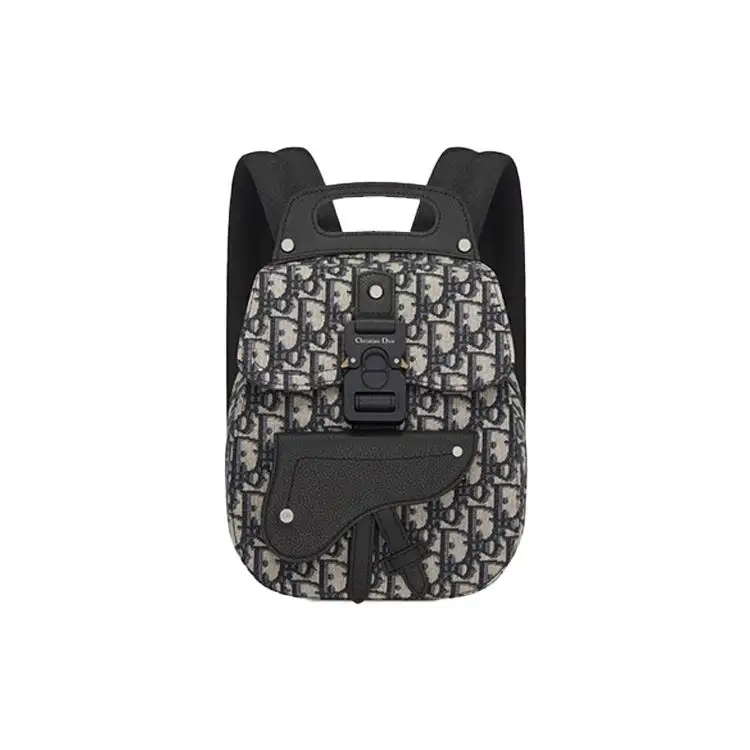 DIOR Canvas Backpack Mini Men's Blue