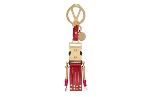 PRADA Keychains Women's Gold/Red