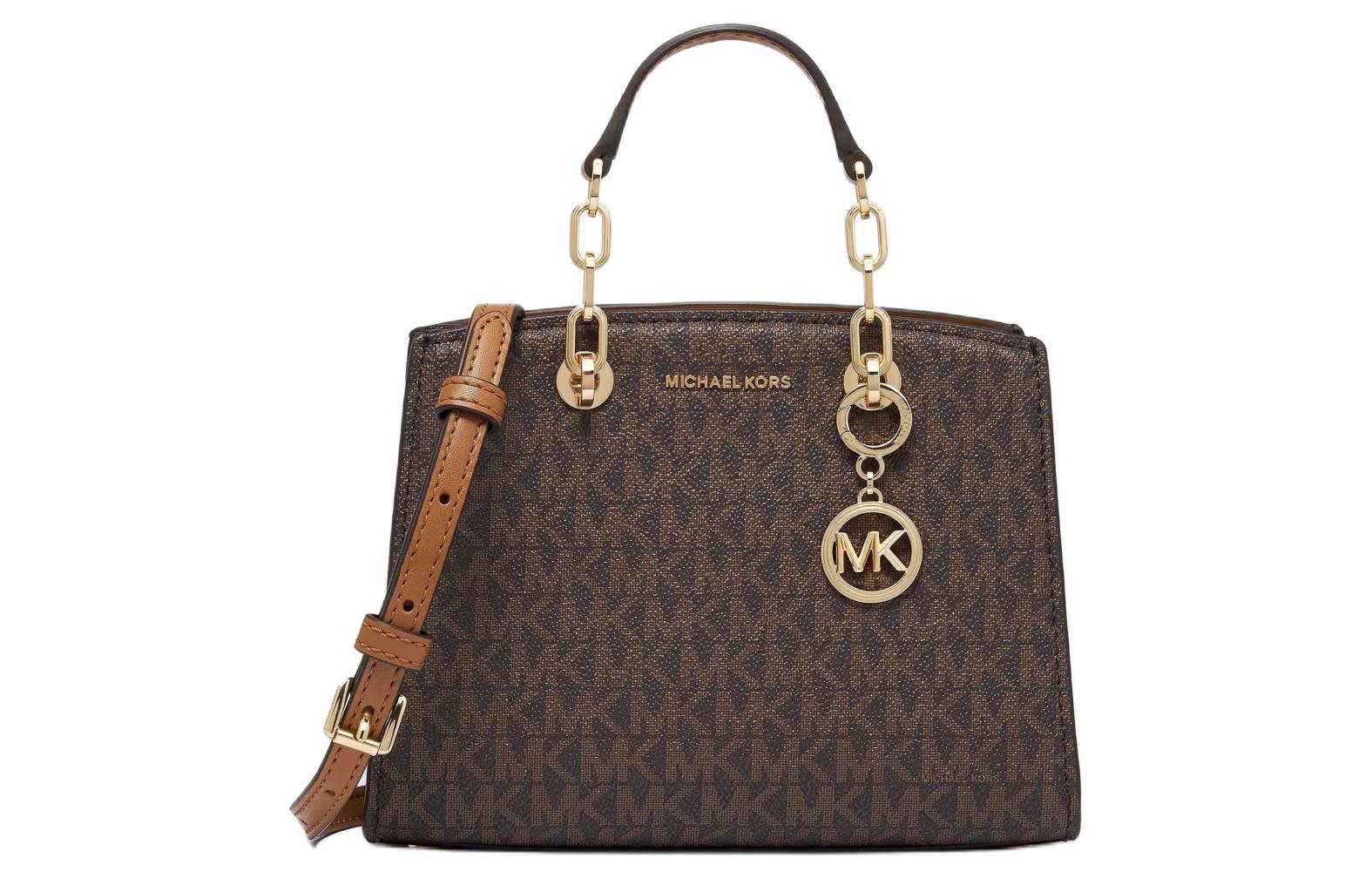Женская сумка MICHAEL KORS MK Cynthia Mini (коричневая)