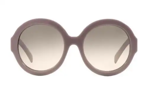 PRADA Plastic Round Sunglasses Women's Purple