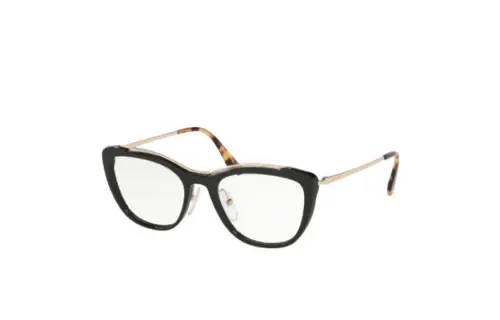 PRADA Cat Eye Eyeglass Frames Women's Black