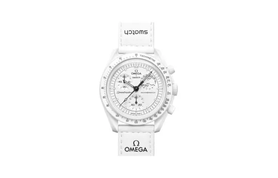 Swatch x Omega Bioceramic Mission To Earthphase Moonshine Gold "Cold Moon" SO33W701L