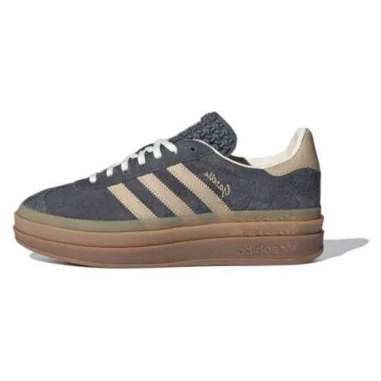 Adidas Originals Gazelle Bold Grey Magic Beige Gum Women's