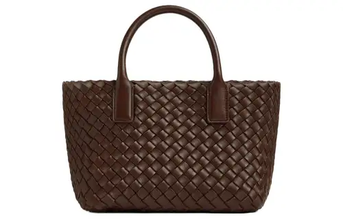 Bottega Veneta Lambskin Portable Crossbody Bag, Shoulder Bag Women's Light Umber