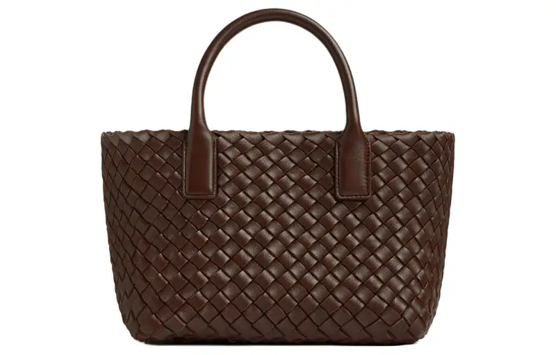 Bottega Veneta Lambskin Portable Crossbody Bag, Shoulder Bag Women's Light Umber