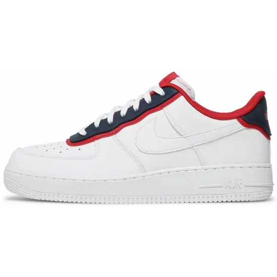 Nike Air Force 1 Low Double Layer White Obsidian Red