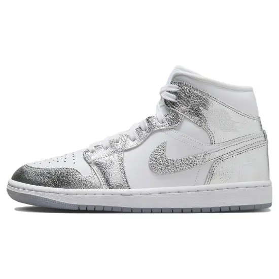 Jordan 1 Mid SE Metallic Silver Women's