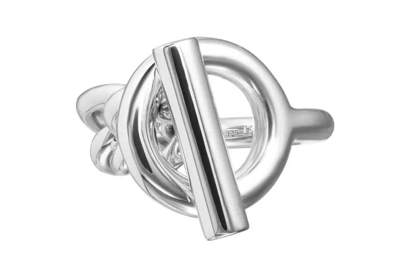 HERMES 925 Sterling Silver Rings Unisex