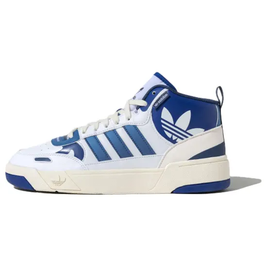 Adidas Originals Post Up Skateboard Shoes Unisex High-top White/Royal Blue