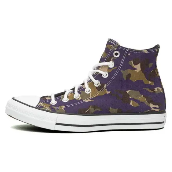 Converse Chuck Taylor All Star Canvas Shoes Unisex High-top Purple Camouflage