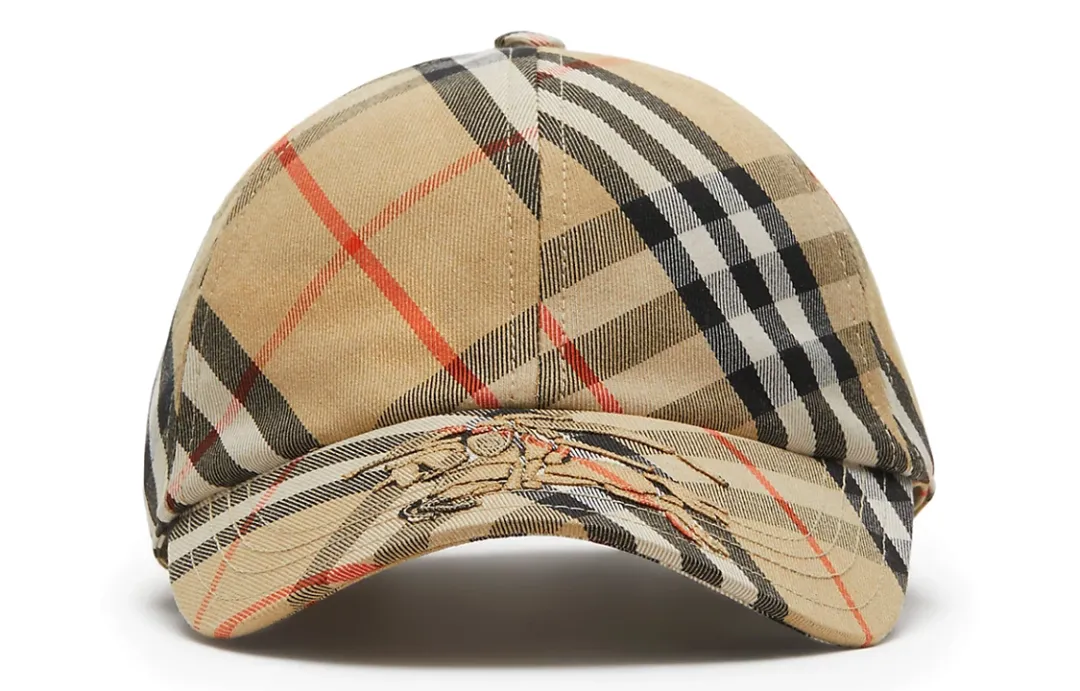 Burberry Checked Baseball Cap