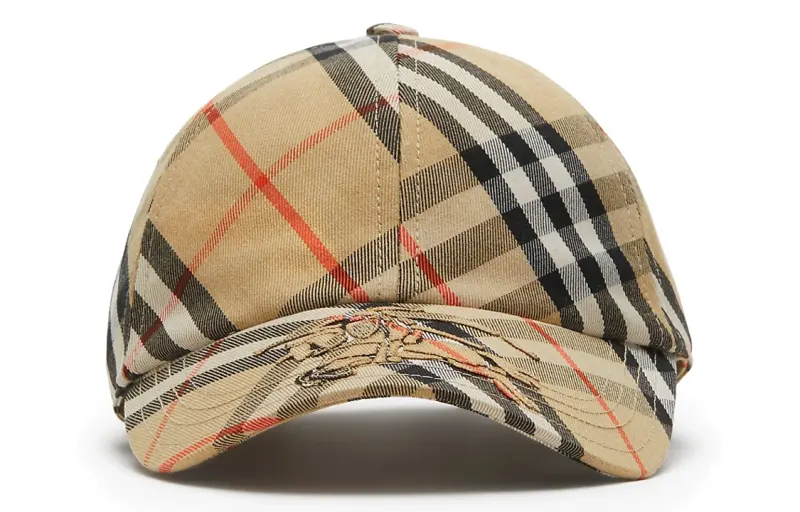 Burberry Checked Baseball Cap