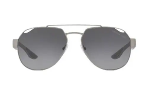 PRADA Plastic Aviator Sunglasses Women's Silver