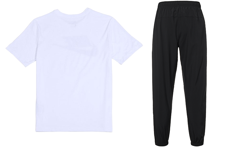 Nike Casual Sportswear Men’s White+Black Crew Neck Moderate
