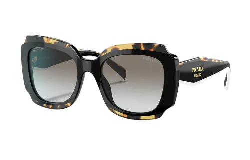 PRADA Irregular Shape Sunglasses Unisex Tortoiseshell