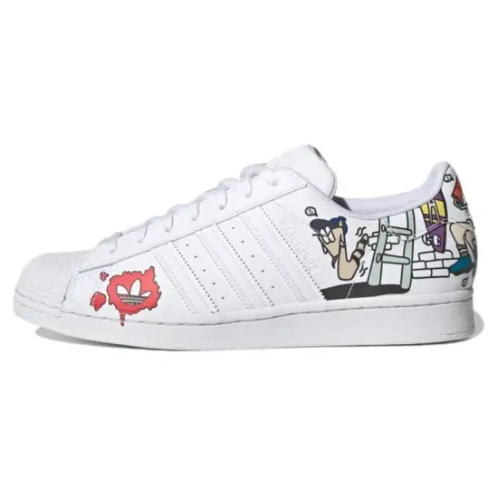 Adidas Originals Superstar Series Skateboarding Shoes Unisex Low-top White