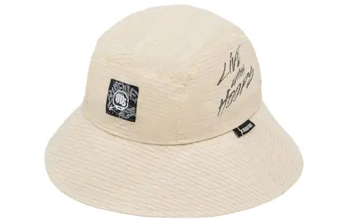 Li Ning Polyester Bucket Hats Unisex Sand Gravel Gray