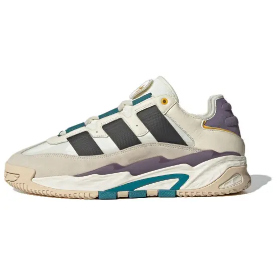 adidas originals Niteball 1.0 Lifestyle Shoes Unisex Low-top Beige/Dark Gray/Purple