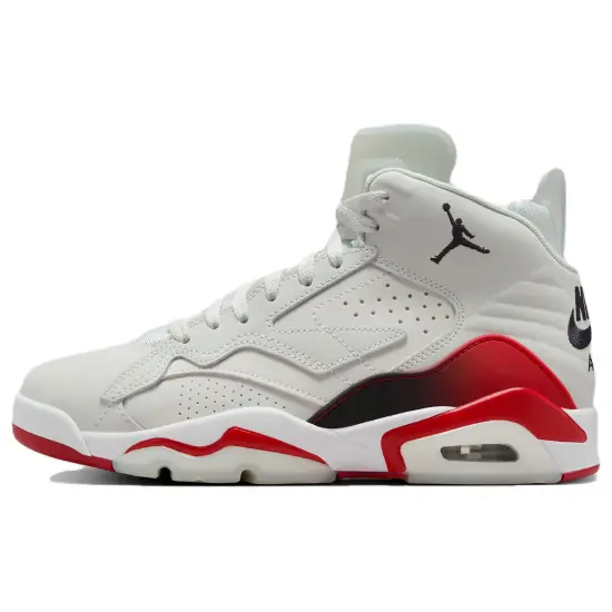 JORDAN Jumpman MVP Vintage Basketball Shoes Women's High-Top White Red