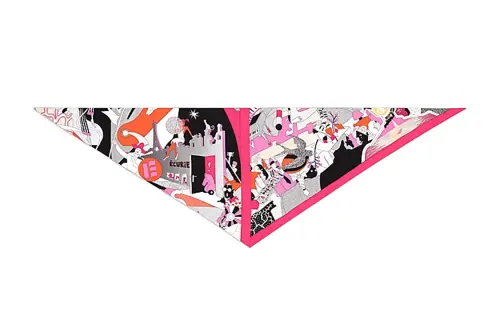 HERMES Silk Scarves Women's Red