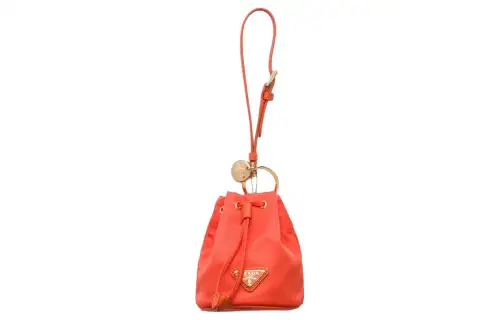 PRADA Re EditionRe Nylon Fabric Clutch Mini Women's Orange