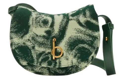 Burberry Wool Shoulder Bag, Crossbody Bag Mini Women's Vine Green