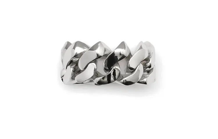 Burberry Silver Rings Unisex Silver